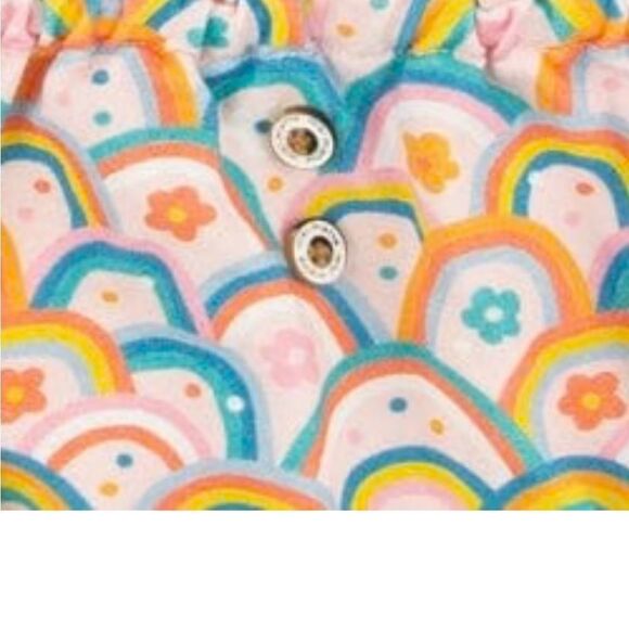 NWT Miki Miette (Nordstrom) Bloomers Diaper Cover Double Rainbow Size 12 Months - Picture 2 of 3